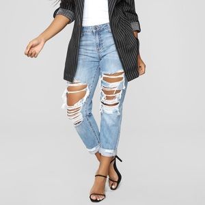 Fashion Nova Jax Boyfriend Jeans
